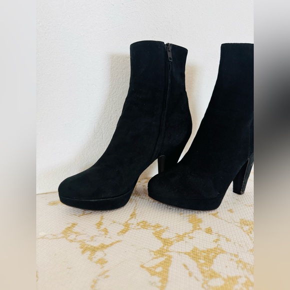 🔥🔥FINAL CLEARENCE🔥🔥 L’AUTRE CHOSE Black Suede Leather Women’s Bootie - Picture 2 of 9